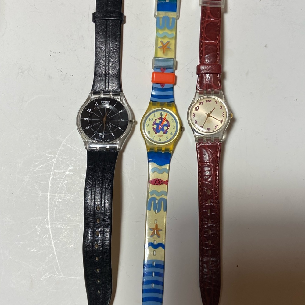 lot of 3 Swatch Watches Variety